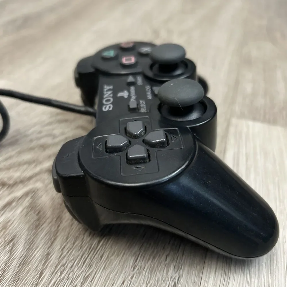 Sony PlayStation 2 DualShock 2 Controller Wired SCPH-10010 Black OEM Tested READ